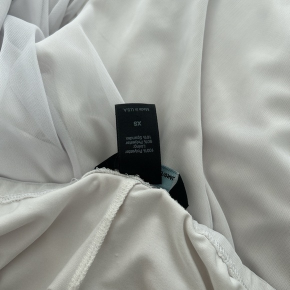 Vintage Y2K mesh off-shoulder bell sleeve tube top & matching wide leg pants set - Picture 7 of 10